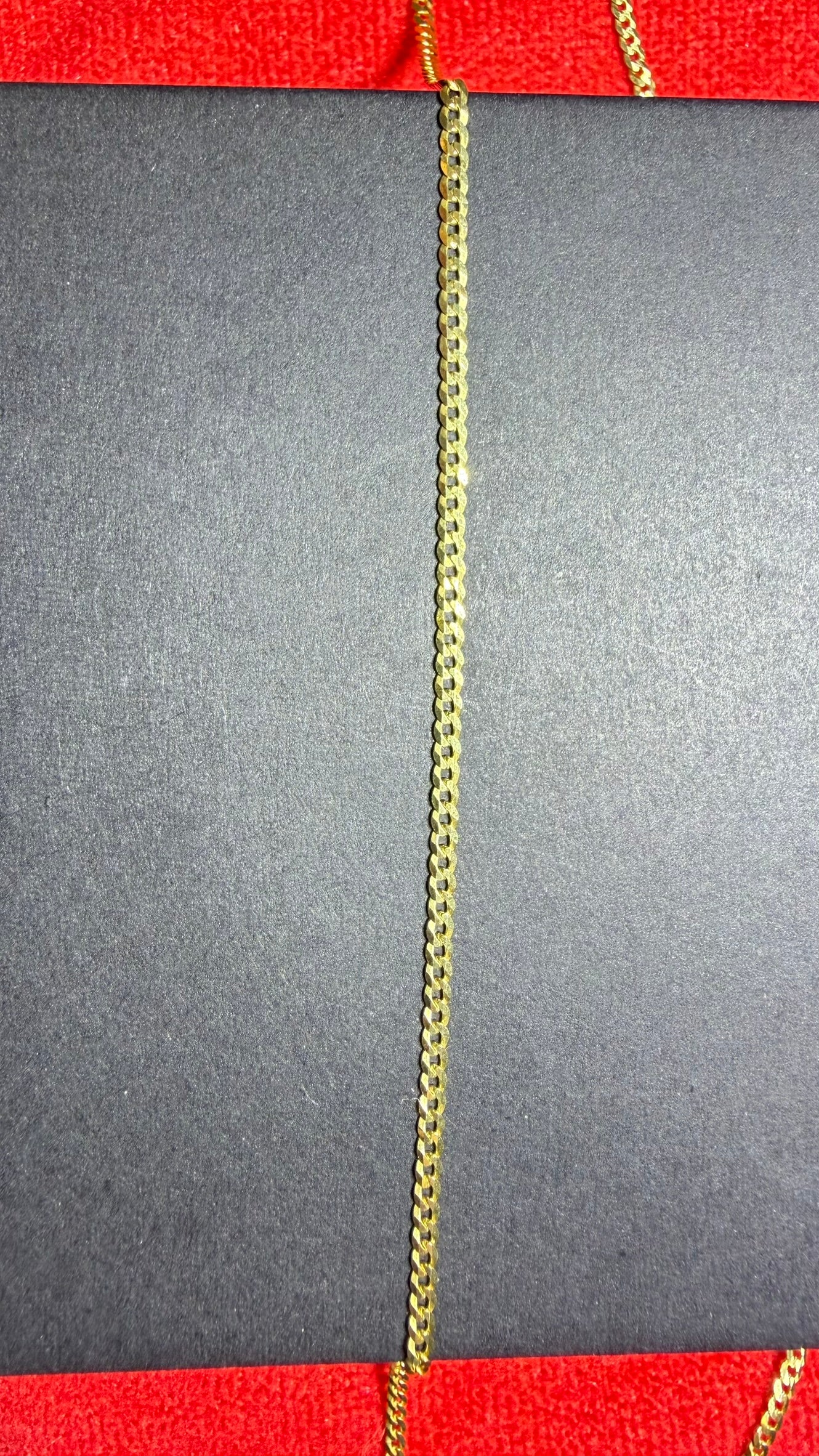 14K Solid yellow Gold Curb Chain