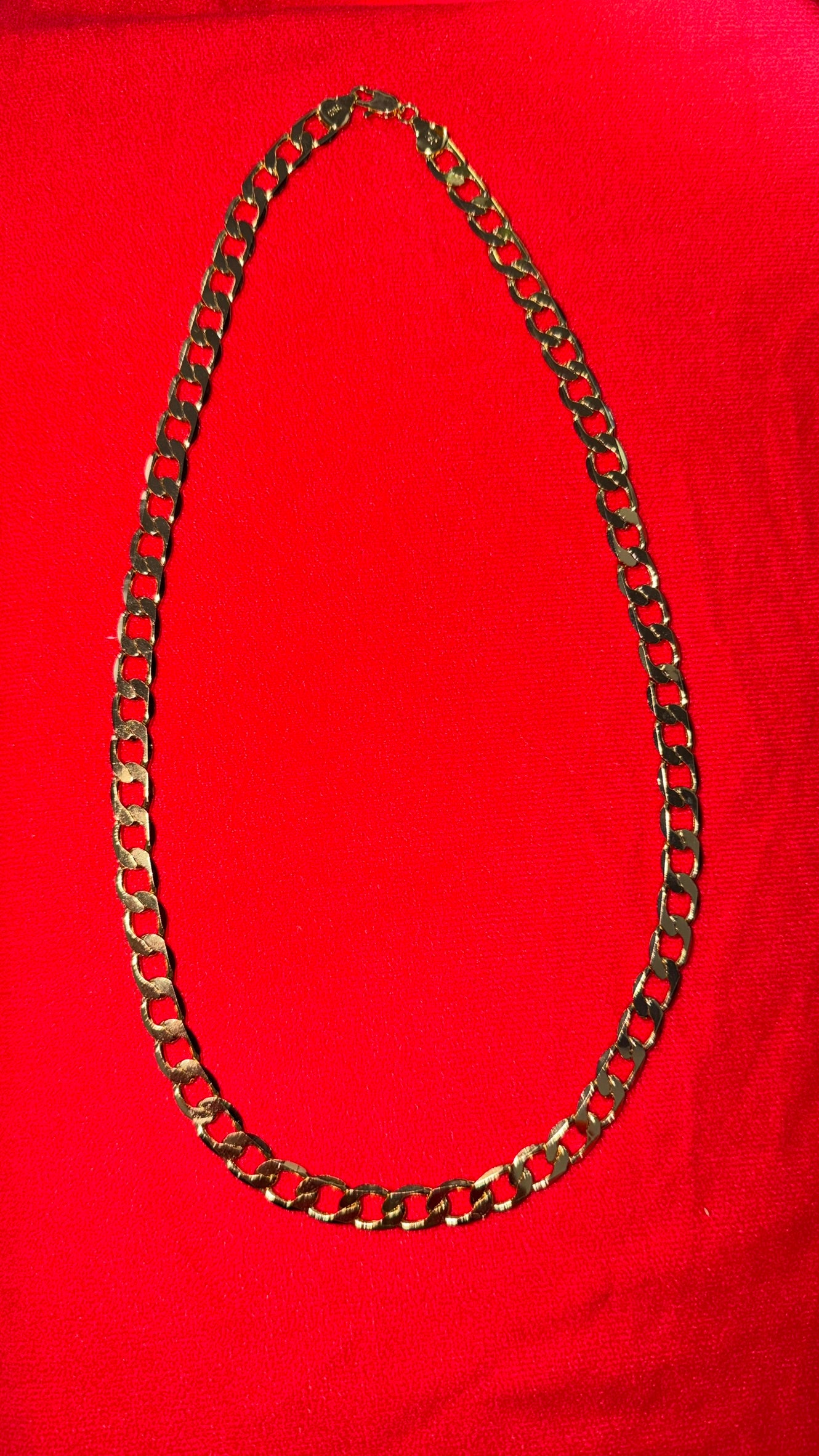 Cadena Cubana 24" - Oro Laminado 18K