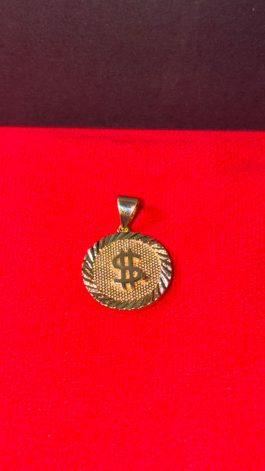 Dije Moneda Dinero Oro Laminado 18K