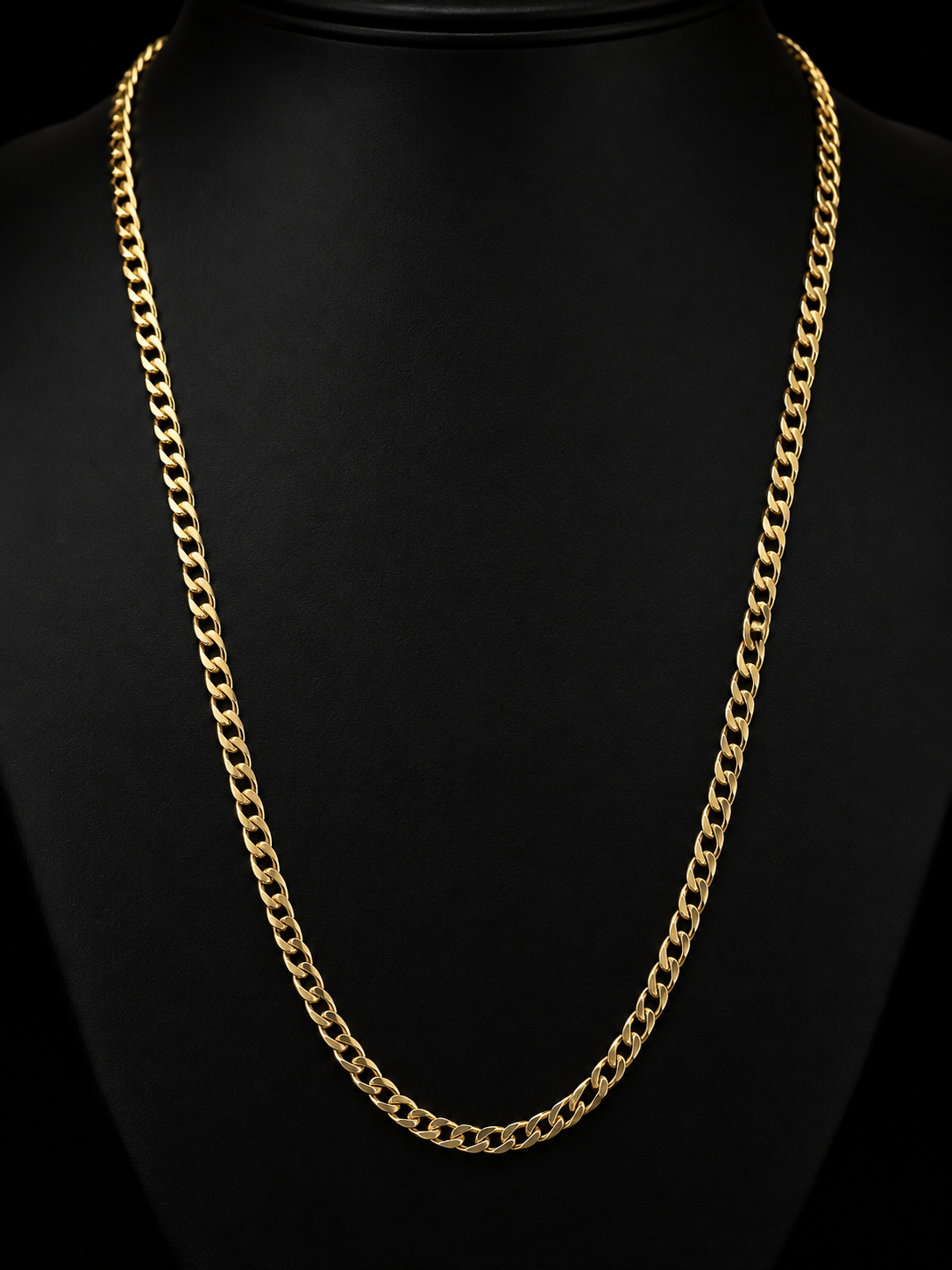 14K Solid yellow Gold Curb Chain