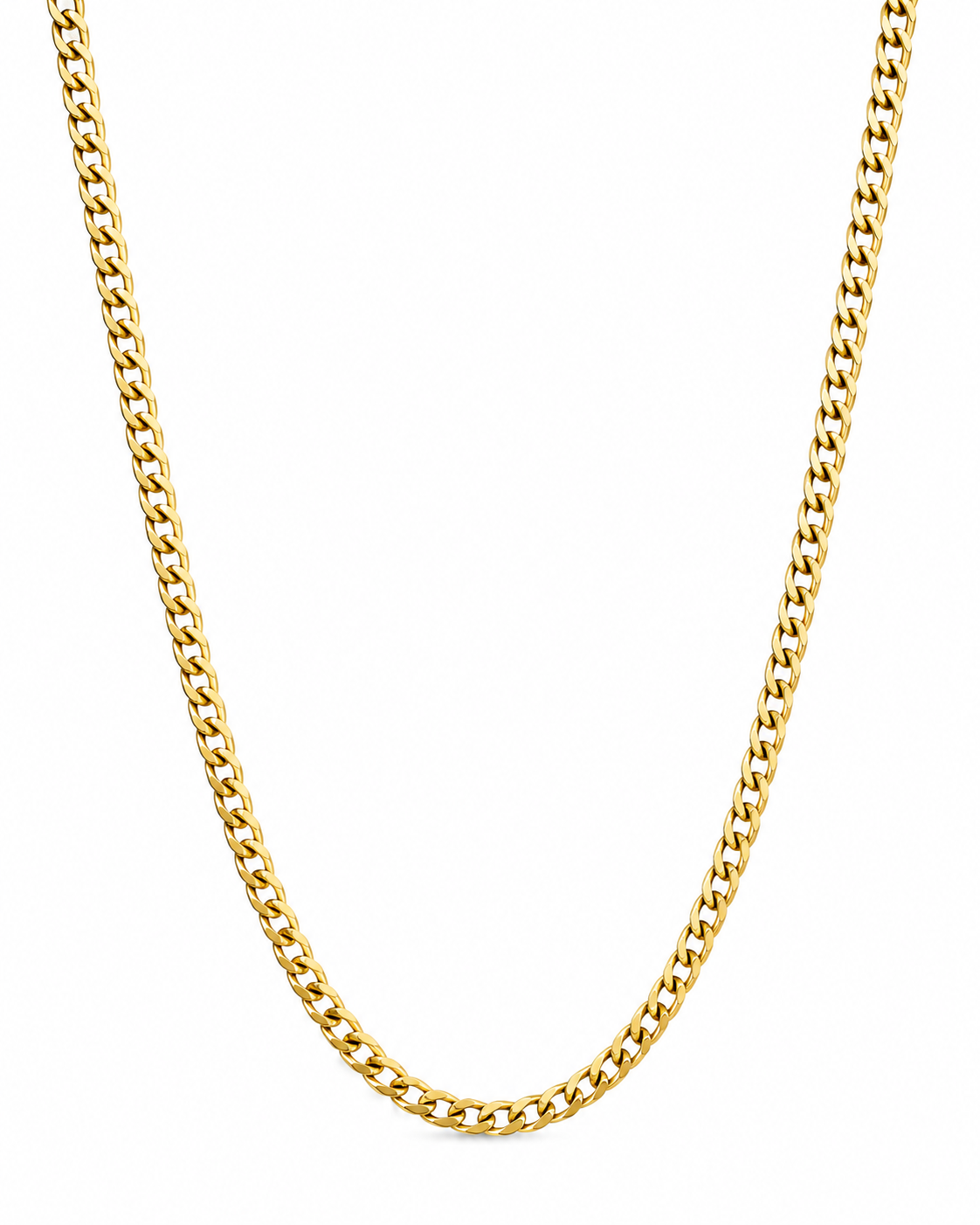 14K Solid yellow Gold Curb Chain
